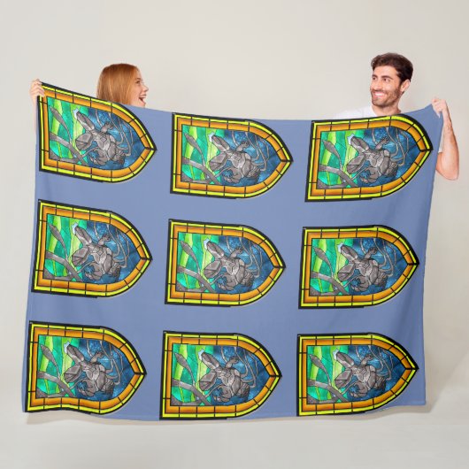 ステンドグラス・クラーケン フリースブランケット (インサイチュ)