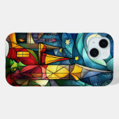 ステンドグラス クリスマス教会の夜 Case-Mate iPhoneケース (裏面 (横))