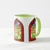 ステンドグラス・ケツァルコアトル マグカップ (正面右)