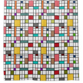 ステンドグラス シャワーカーテン (正面)