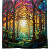 ステンドグラス・シャワー・カーテン シャワーカーテン (正面)