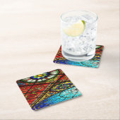 ステンドグラス スクエアペーパーコースター (インサイチュ)