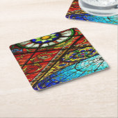 ステンドグラス スクエアペーパーコースター (アングル)