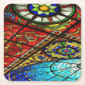 ステンドグラス スクエアペーパーコースター (正面)