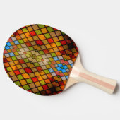 ステンドグラス ダイヤモンド柄  卓球ラケット (横)
