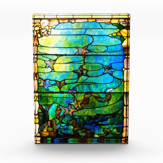 ステンドグラス·ティファニー·ウインドウ·ヒトデ海 フォトブロック (正面)