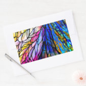 ステンドグラス、ティファニー – スタイル, 長方形シール (封筒)