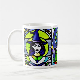 ステンドグラス・ハロウィン魔女マグカップ コーヒーマグカップ