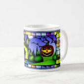 ステンドグラス ハロウィン お化け屋敷 マグカップ (正面右)