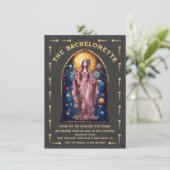 ステンドグラス・バチェロレッテ・パーティー・タロットカード 招待状 (スタンド正面)