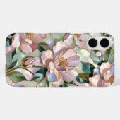 ステンドグラス フラワー iPhoneケース ピンクゴールドフラワー Case-Mate iPhoneケース (裏面 (横))