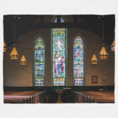 ステンドグラス フリースブランケット (正面(横))