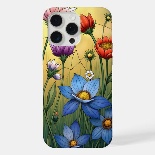 ステンドグラス フローラル iPhoneケース (裏面)