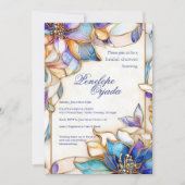 ステンドグラス ブライダルシャワー 招待状 (正面)