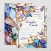 ステンドグラス ブライダルシャワー 招待状 (正面/裏面)