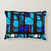 ステンドグラス ブルース アクセントクッション (裏面)