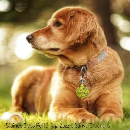 ステンドグラス ペット ネームタグ