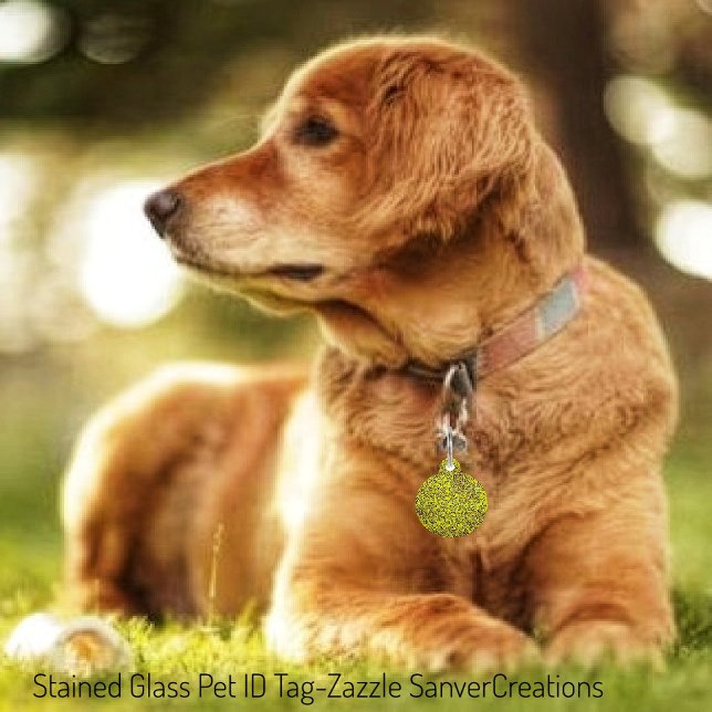 ステンドグラス ペット　ネームタグ (クリエイターアップロード済み)