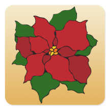 ステンドグラス・ポインセチア