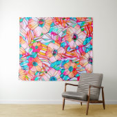 ステンドグラス ポピー タペストリー (インサイチュ(横))