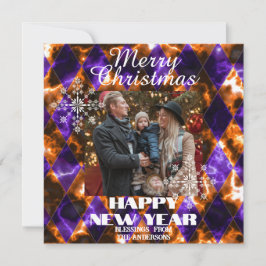 ステンドグラス ミスティ フォト パープル ゴールド シーズンカード