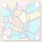 ステンドグラス ライト ガラスコースター (裏面)