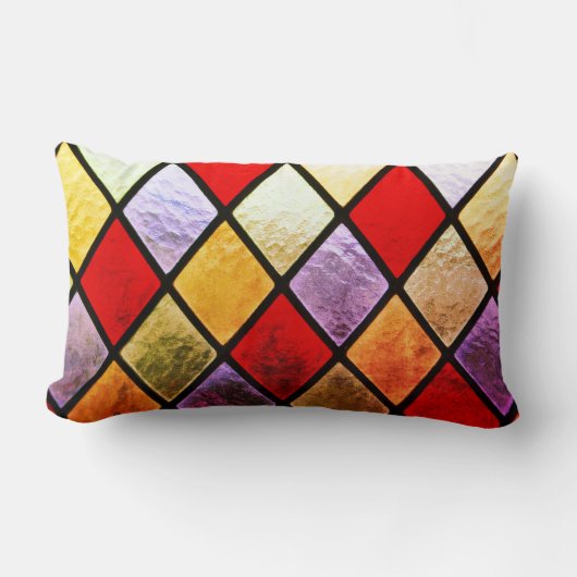 ステンドグラス ランバークッション (正面)