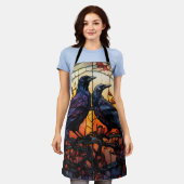 ステンドグラス・ラヴェンス エプロン (着用した状態)