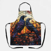 ステンドグラス・ラヴェンス エプロン (正面)