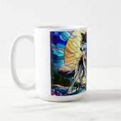 ステンドグラス・ルック・ウルフ・ペア コーヒーマグカップ (左)