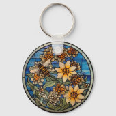 ステンドグラス(昆虫)マルハナバチ キーホルダー (裏面)