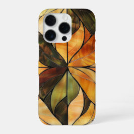 ステンドグラス 紅葉 iPhone 16 PROケース