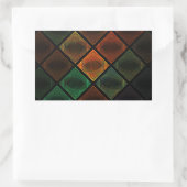 ステンドグラス 長方形シール (バッグ)