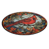 ステンドグラス（鳥）ショウジョウコウカンチョウ カッティングボード (角)