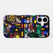 ステンドグラス iPhone 16ケース (裏面横)