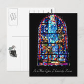 ステンドグラス – St. Mere Eglise ポストカード (正面/裏面)