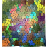 ステンドグラスby Shirley Taylor シャワーカーテン (正面)