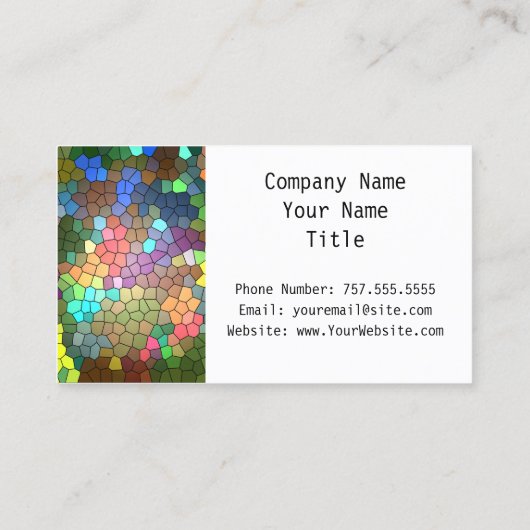 ステンドグラスby Shirley Taylor 名刺 (裏面)