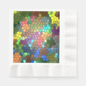 ステンドグラスby Shirley Taylor 縁ありランチョンナプキン (正面)