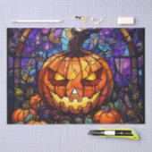 ステンドグラスJack-o'-Lantern：エレガンス不気味 薄葉紙 (クラフト)