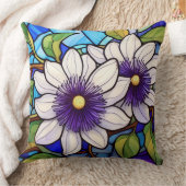 ステンドグラスlilikoi – パッションフルーツフラワー クッション (ブランケット)