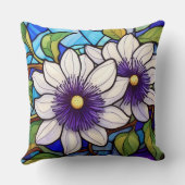 ステンドグラスlilikoi – パッションフルーツフラワー クッション (裏面)