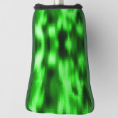 ステンドグリーンとブラックのスタイルガラスのインサート ゴルフヘッドカバー (回転90)