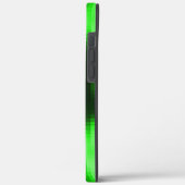 ステンドグリーンとブラックのスタイルガラスのインサート Case-Mate iPhoneケース (裏面 / 左)