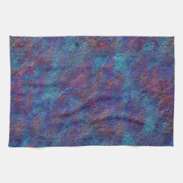 ステンドシアンと赤絵を描の残（ばちゃばちゃ）跳ねる キッチンタオル