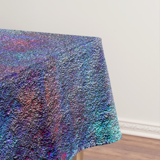 ステンドシアンと赤絵を描の残（ばちゃばちゃ）跳ねる テーブルクロス (インサイチュ)