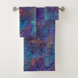 ステンドシアンと赤絵を描の残（ばちゃばちゃ）跳ねる バスタオルセット