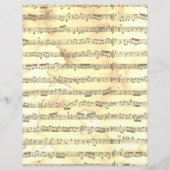 ステンドセピアシート音楽スクラップブック紙 (裏面)