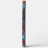 ステンドブルー薄紫および3Dまたはピンクの三角形トート Case-Mate iPhoneケース (裏面 / 左)