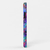 ステンドブルー薄紫および3Dまたはピンクの三角形トート Case-Mate iPhoneケース (裏面/右)